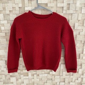 Red sweater